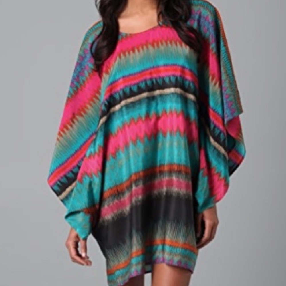 Twelfth Street by Cynthia Vincent Silk Colorful Multicolor Dress Sz M